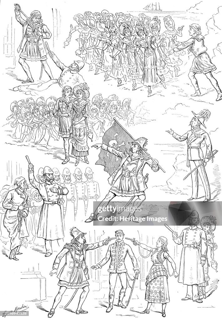 Sketches From "The Pirates Of Penzance" At The Opéra Comique