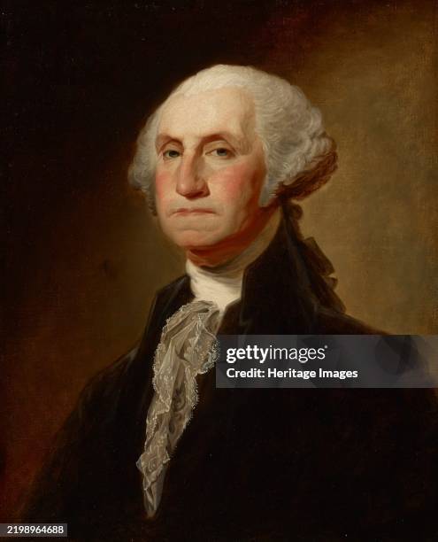 Copy of \"George Washington \" by Gilbert Stuart, date unknown. Creator: Ezra Ames.