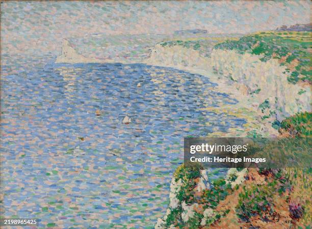 View of the Cliffs at Etretat, 1888. Creator: Emile Schuffenecker.