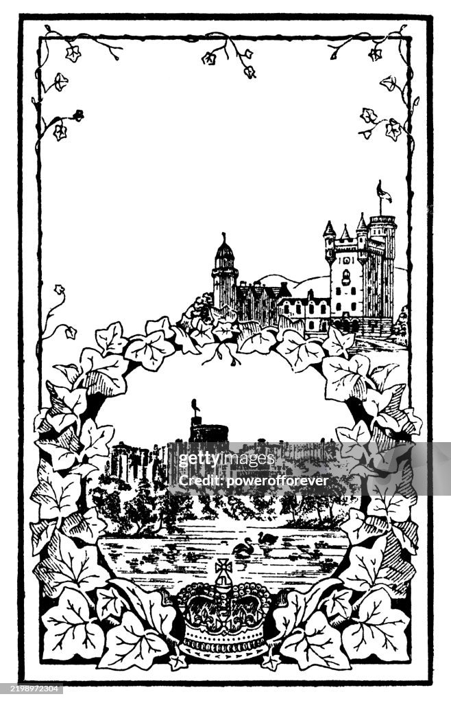 Balmoral Castle and Windsor Castle Frame Design - 19th Century