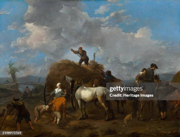 Harvesting the Hay. Creator: Johannes Lingelbach.