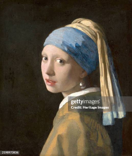 Girl with a Pearl Earring, 1665. Creator: Jan Vermeer.
