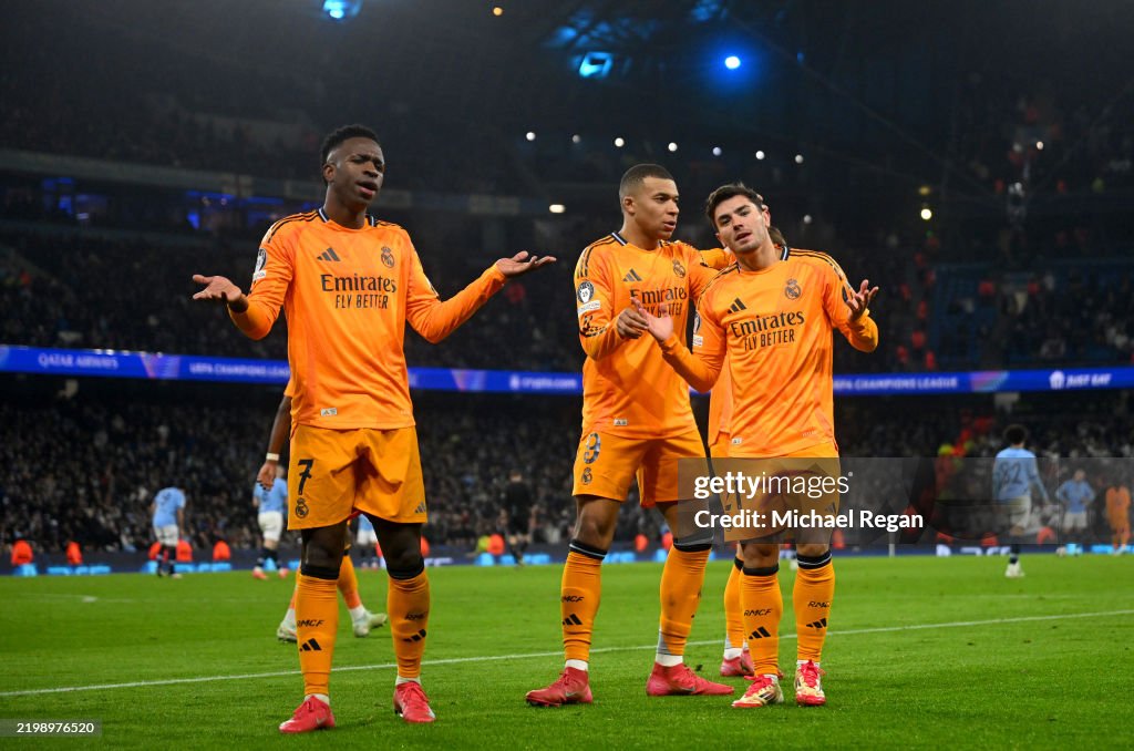 Manchester City v Real Madrid C.F. - UEFA Champions League 2024/25 League Knockout Play-off First Leg