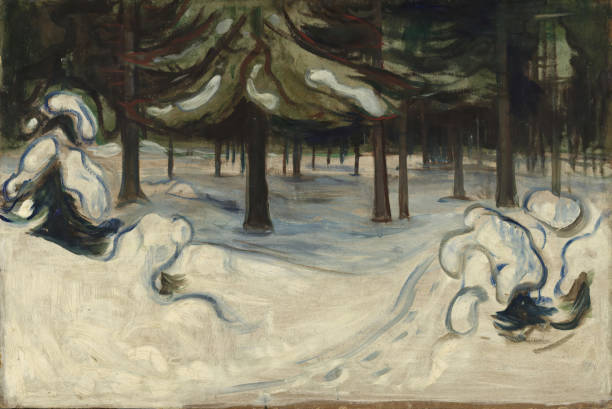 Winter in the Woods, 1899. Creator: Edvard Munch.