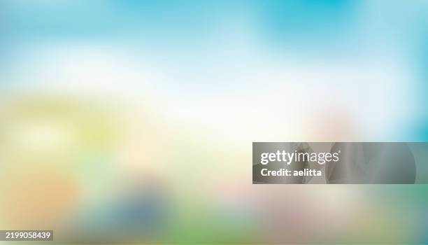 abstract defocused multicolor background. - blue floral pattern stock illustrations