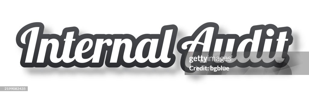 Internal Audit Text Internal Audit 3d Text With Shadow On White Background High-Res Vector ...