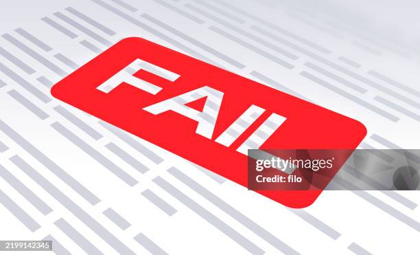 bildbanksillustrationer, clip art samt tecknat material och ikoner med fail document form stamp - nedstängning av statliga verksamheter