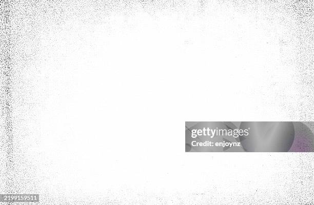stippled black grunge half tone dots gradient pattern - lithograph stock illustrations