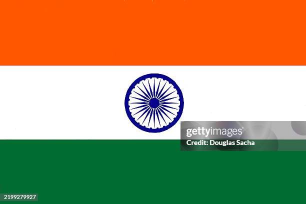 indian flag - republic of india - indische flagge stock-fotos und bilder