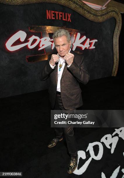 Martin Kove attends Netflix's "Cobra Kai" Series Finale World Premiere at The Egyptian Theatre Hollywood on February 12, 2025 in Los Angeles,...