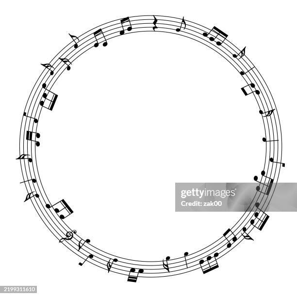 ilustrações de stock, clip art, desenhos animados e ícones de music notes background, - nota musical