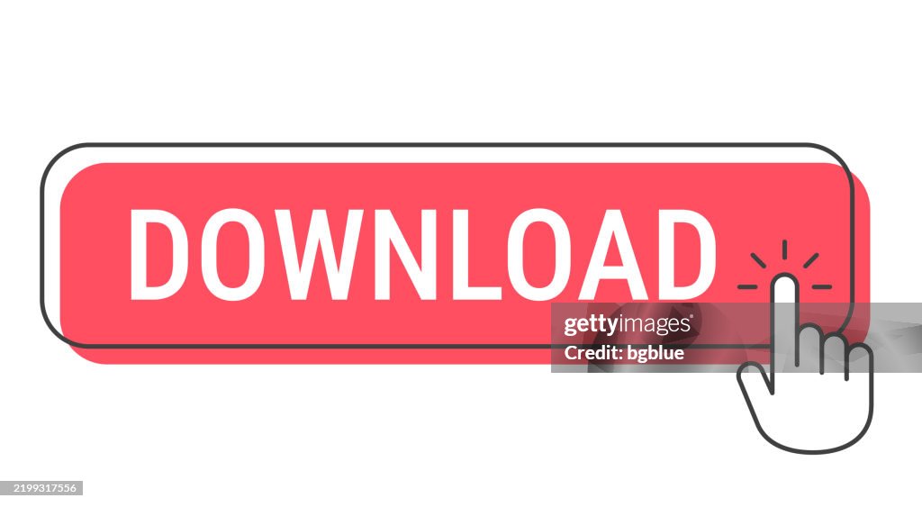 Download Click Button With Hand Cursor On White Background High-Res ...