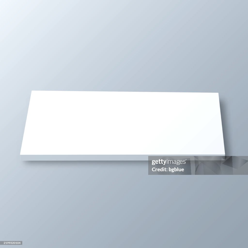 Ozark County, Missouri. 3D Map on gray background