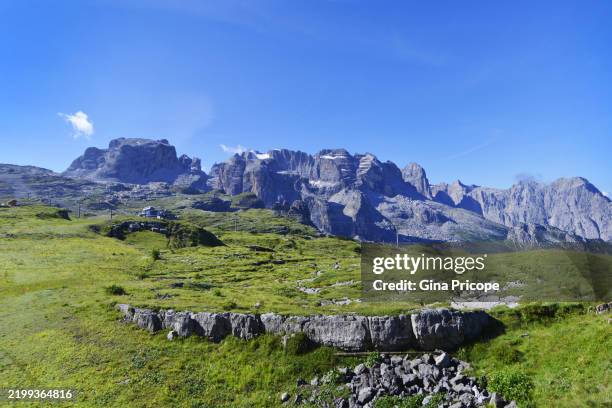view at the passo groste, trentino alto adige. - madonna di campiglio stock pictures, royalty-free photos & images
