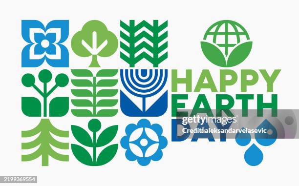 illustrazioni stock, clip art, cartoni animati e icone di tendenza di progettazione concettuale della giornata della terra - giornata mondiale della terra
