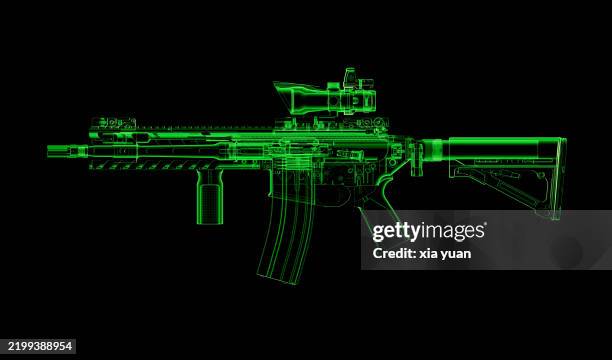 Assault Rifle Rectangle Shape 16 Assault Rifle Blueprint Stock Photos, High-Res Pictures, and Images ...
