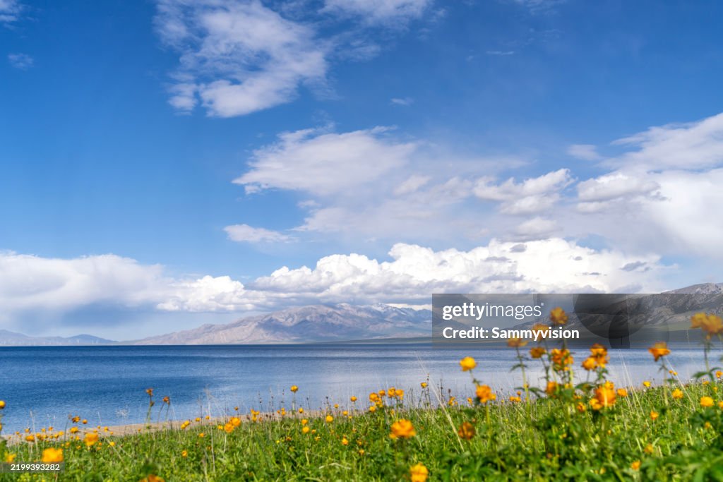 Scenery Of Sayram Lake In Xinjiang