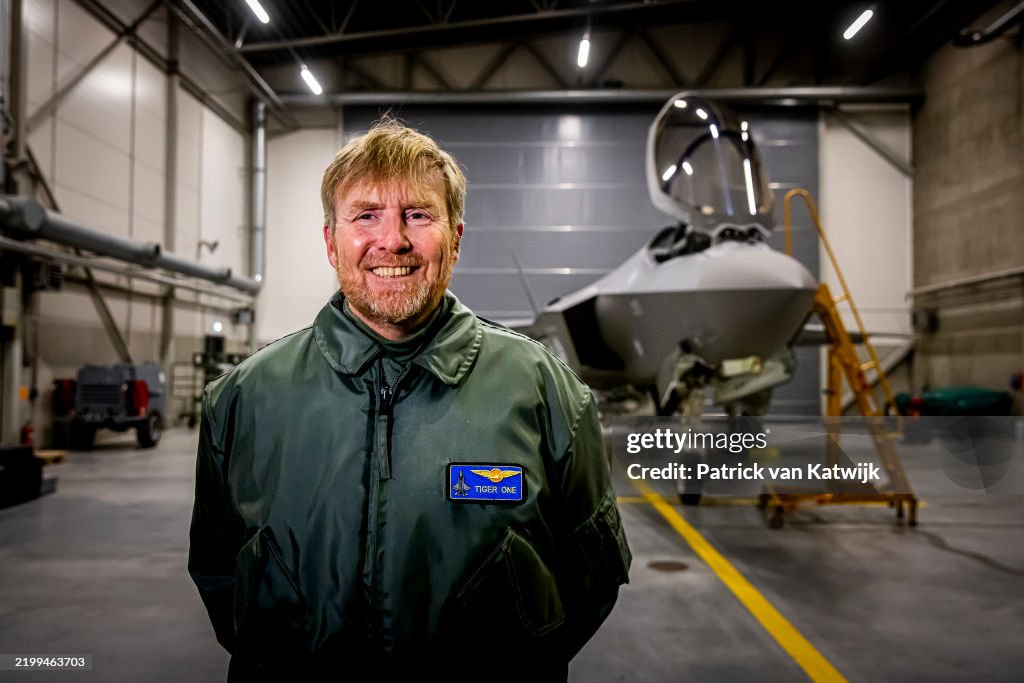 King Willem-Alexander Of The Netherlands Visits Dutch Royal Air Force In Estonia