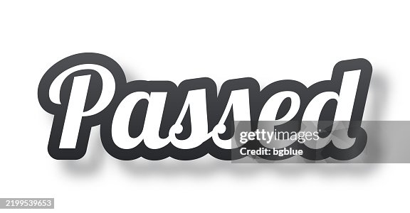 Passed - 3D Text with shadow on white background Passed - 3D Text with shadow on white background