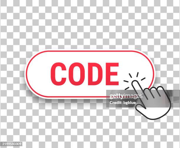 Code 3d Click Web Button With Hand Cursor On Blank Background High-Res ...