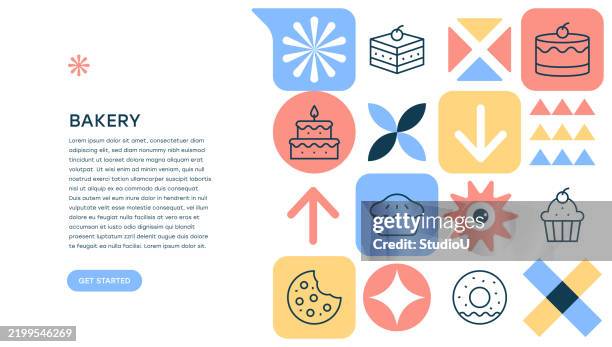 bakery - cookies and cream cheesecake stock illustrations
