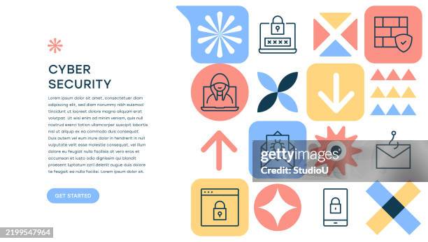 cyber security - personal data stock illustrations