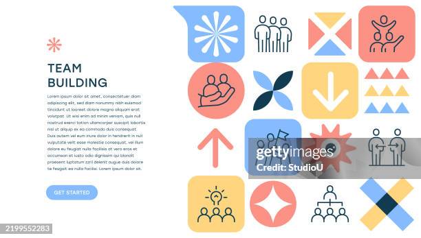 Team Building Background Frame 34 Team Building Background High Res Illustrations - Getty Images