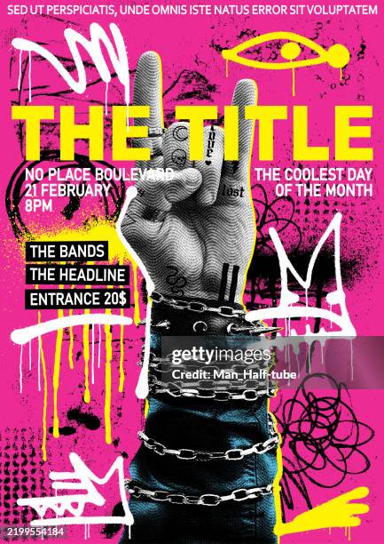 rock-poster - magazin stock-grafiken, -clipart, -cartoons und -symbole