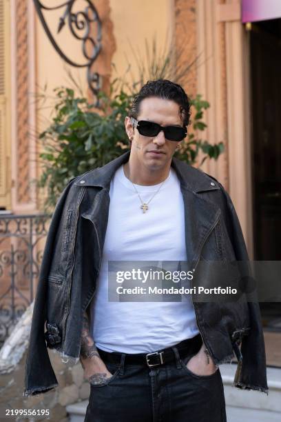 Italian singer Achille Lauro at 75 Sanremo Music Festival. Sanremo , February 13rd, 2025