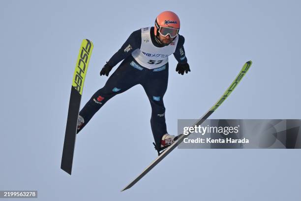 Pius Paschke of Germany competes in the qualifier of the Men's Large Hill HS137 during the FIS Men's Ski Jumping World Cup Sapporo at Okurayama Jump...