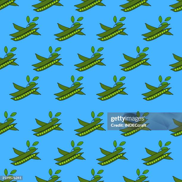 greenpeas seamless pattern - green plain studio background stock illustrations