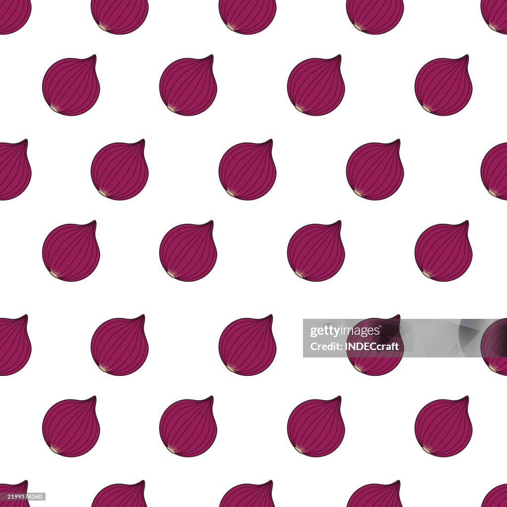 Onion seamless pattern