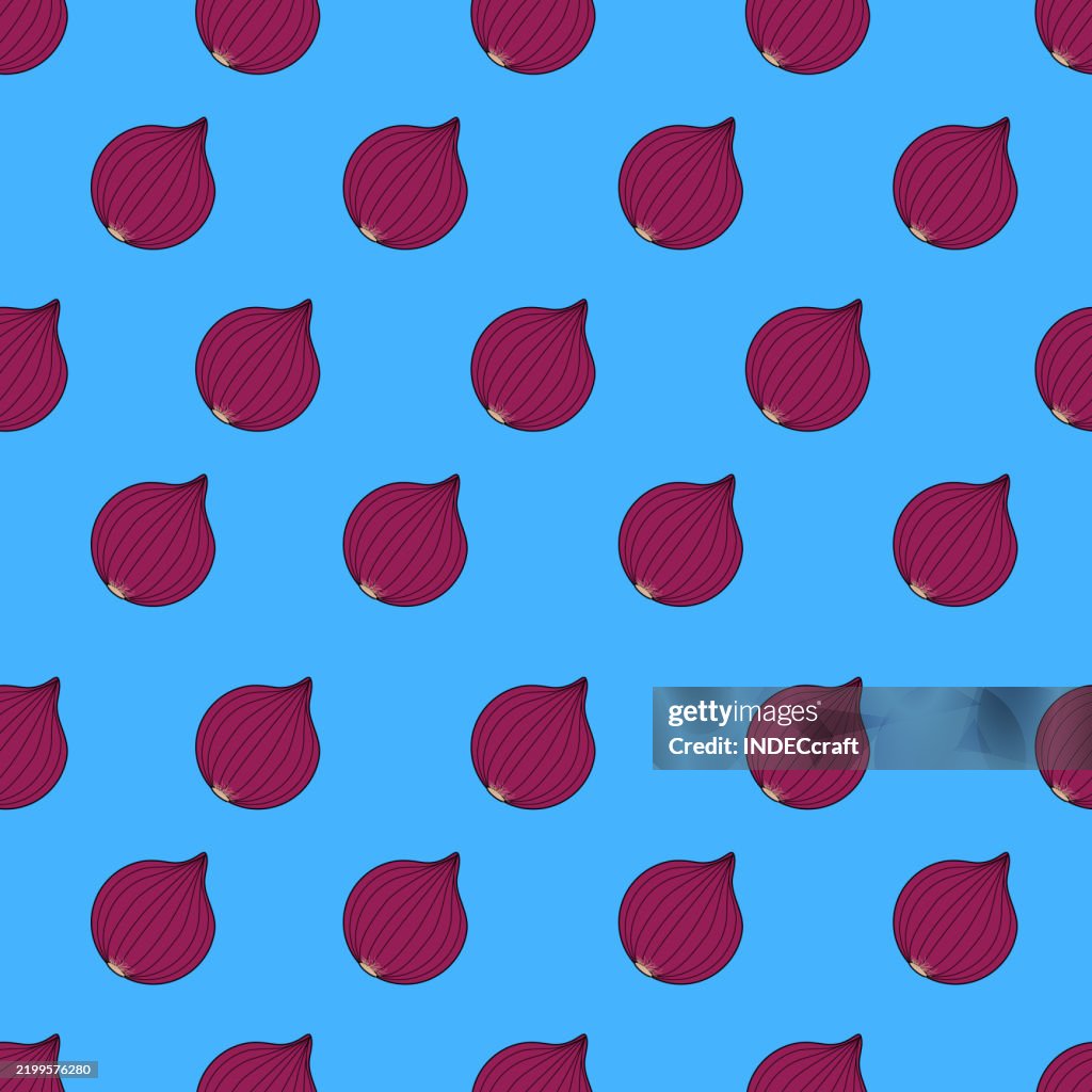 Onion seamless pattern