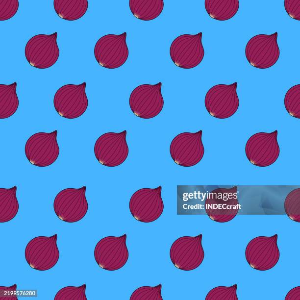 onion seamless pattern - french onion soup stock illustrations