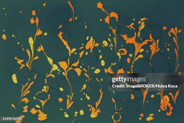 ebru marble conch effect surface pattern design for print - conch stock illustrations