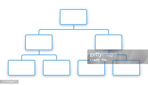 hierarchy organizational chart - organizational chart stock illustrations