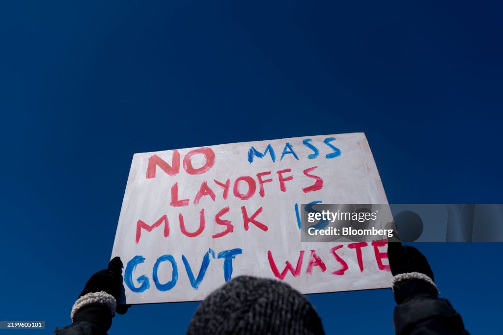 Demonstrators Hold President's Day Protest