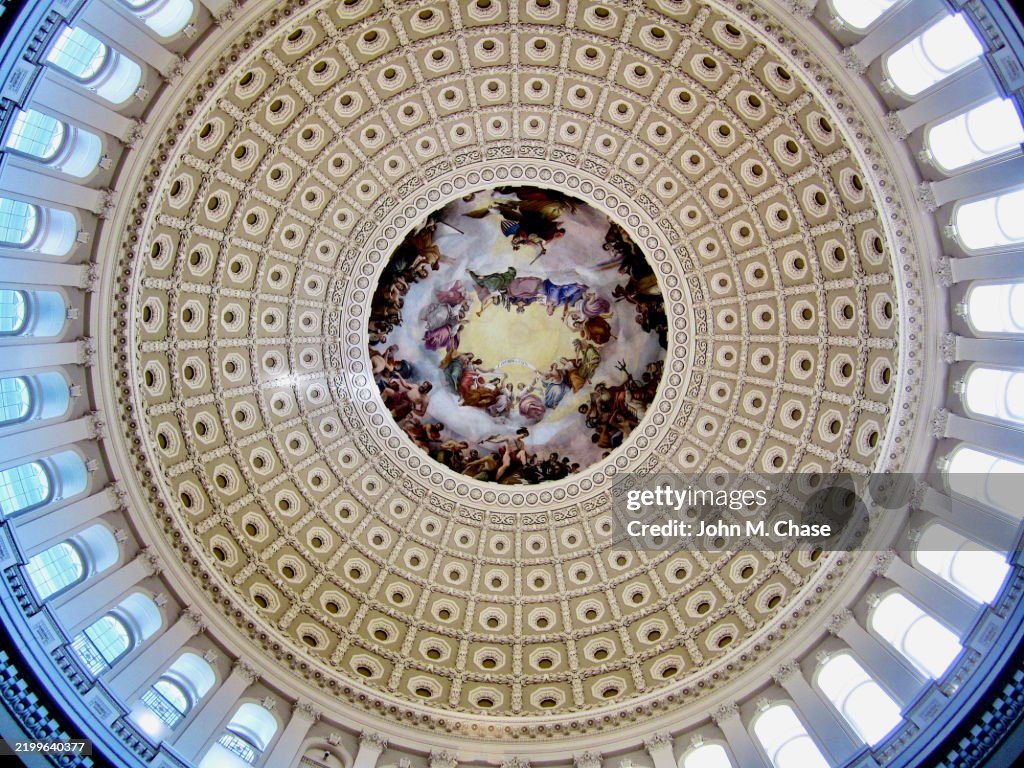 U.S. Capitol Dome Interior, Washington, D.C. (USA)