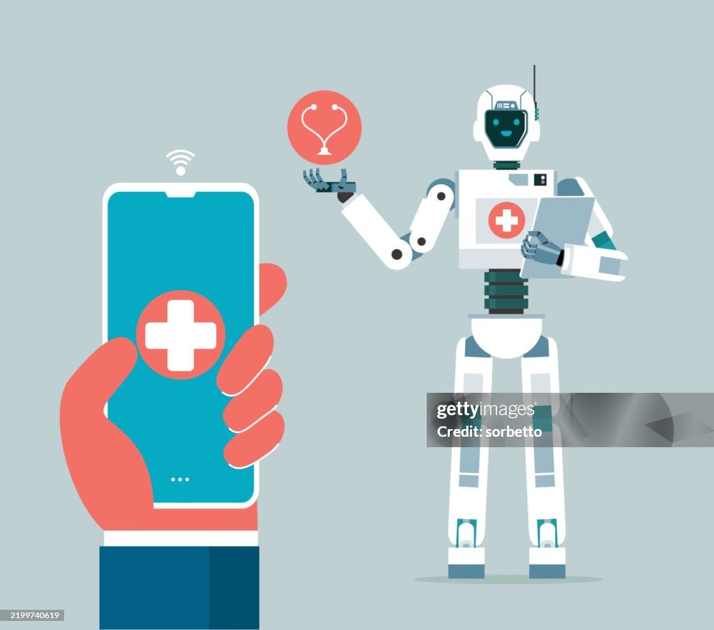 Robots App Image Mobile Apps Ai Robot High-Res Vector Graphic - Getty Images