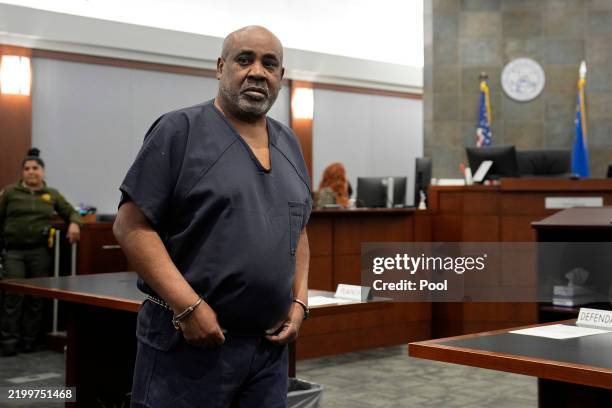Duane "Keffe D" Davis appears for a hearing related to his indictment in the 1996 killing of rapper Tupac Shakur, February 18, 2025 at District Court...