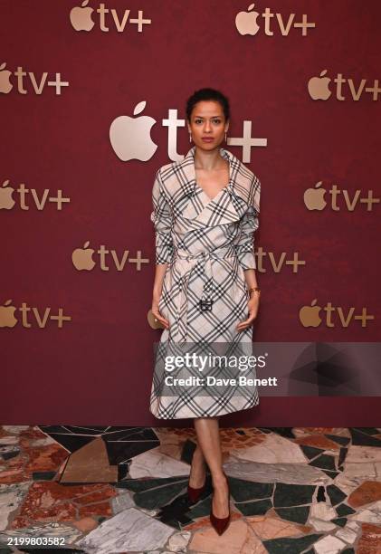 Gugu Mbatha-Raw attends the Apple TV+ BAFTA Brunch to celebrate excellence in global storytelling and creativity at the Mount St. Restaurant on...