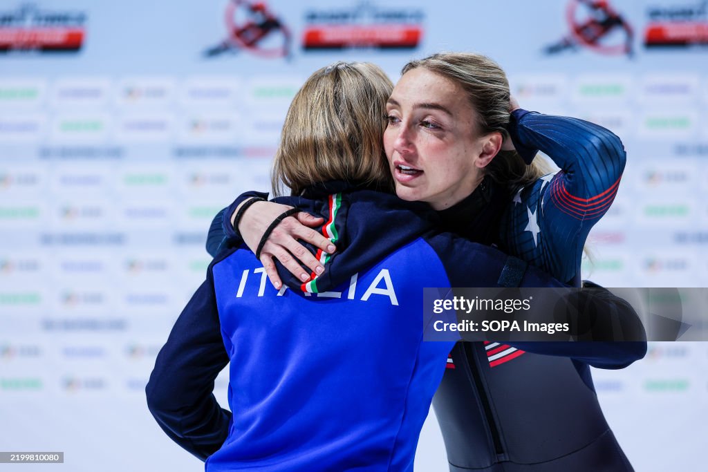 (R-L)) Kristen Santos-Griswold of United States of America...