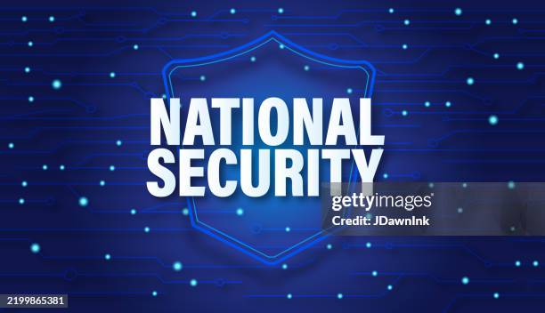 national security with shield and sensitive private data network concept - unauthorized stock illustrations