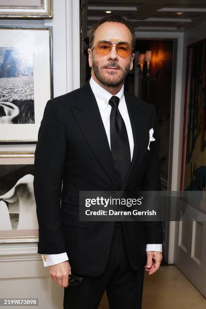 Tom Ford attends the "Charles Finch & Chanel Pre-BAFTA Dinner" at 5 Hertford street on February 15, 2025 in London, England.