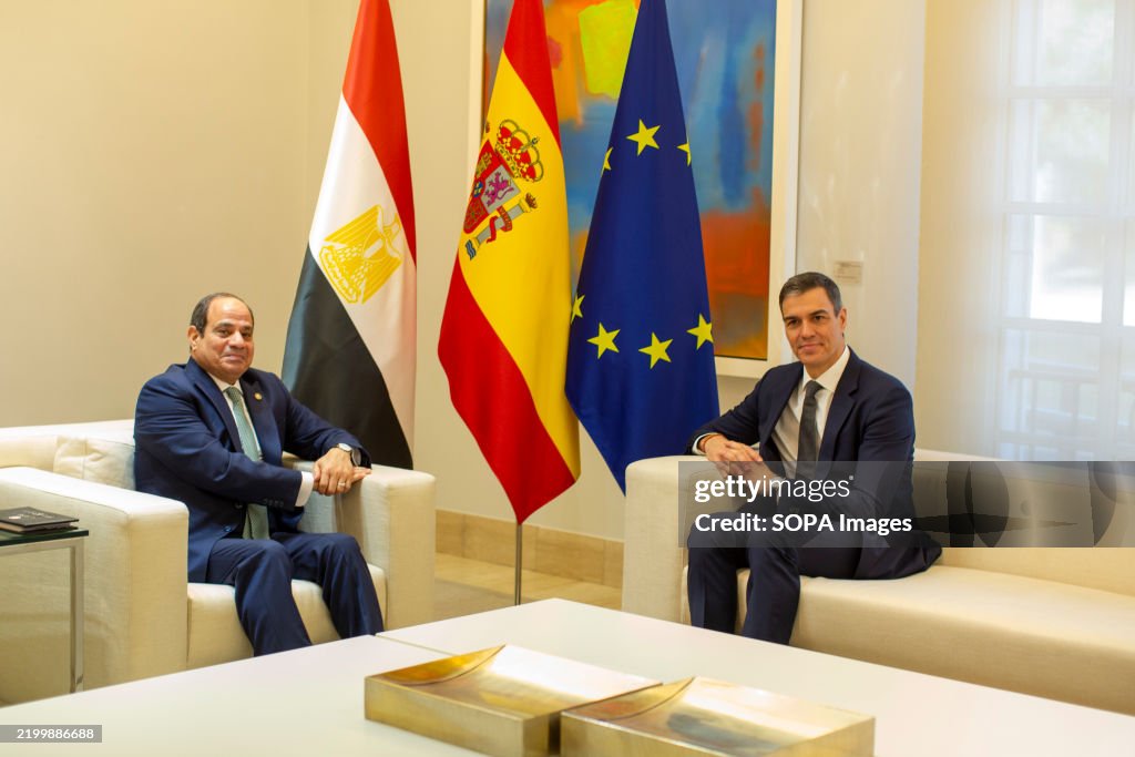 Abdel fattah el-sisi President of Egypt, meets with Pedro...
