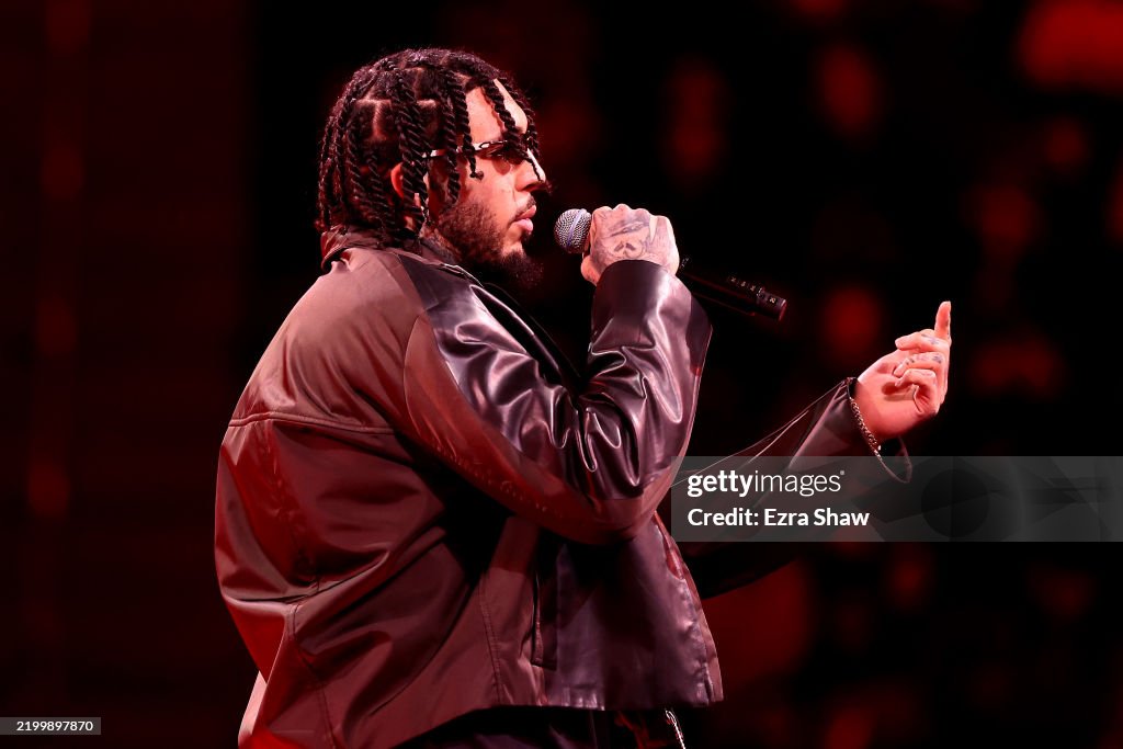 Cru Rapper Rapper Gelo performs during the 2025 All-Star Saturday Night at Chase ...
