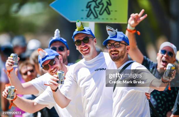 Fans on the 11th during LIV Golf Adelaide at The Grange Golf Club on February 16, 2025 in Adelaide, Australia.