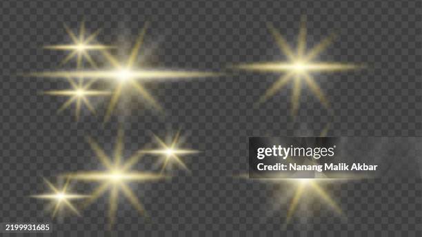 white and yellow light set with transparent background - flashlight dark stock illustrations