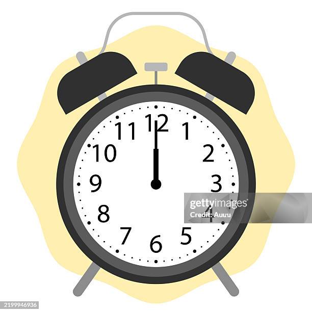 clock icon - alarm clock ringing stock illustrations