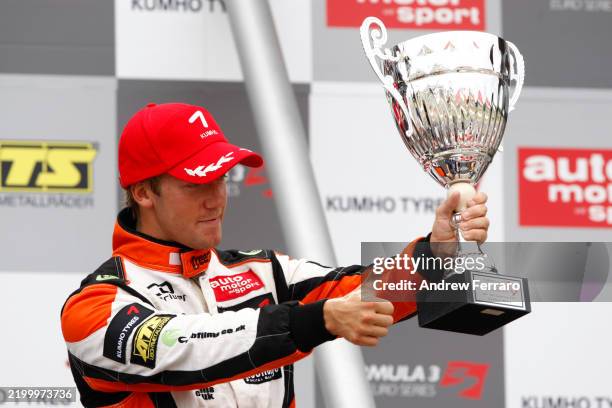 Formula Three Euro Series. Round 7. Brands Hatch, England. 6th September 2009. Sam Bird 3rd. Podium.